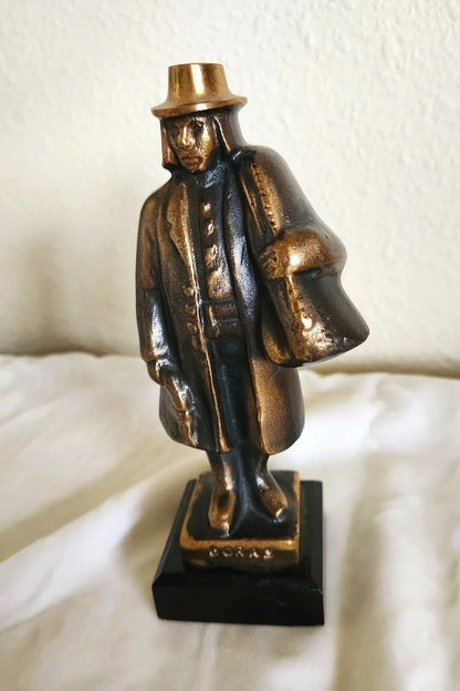 Bronze Boras Knalle Sculpture - Swedish Peddler - Nils Castegren