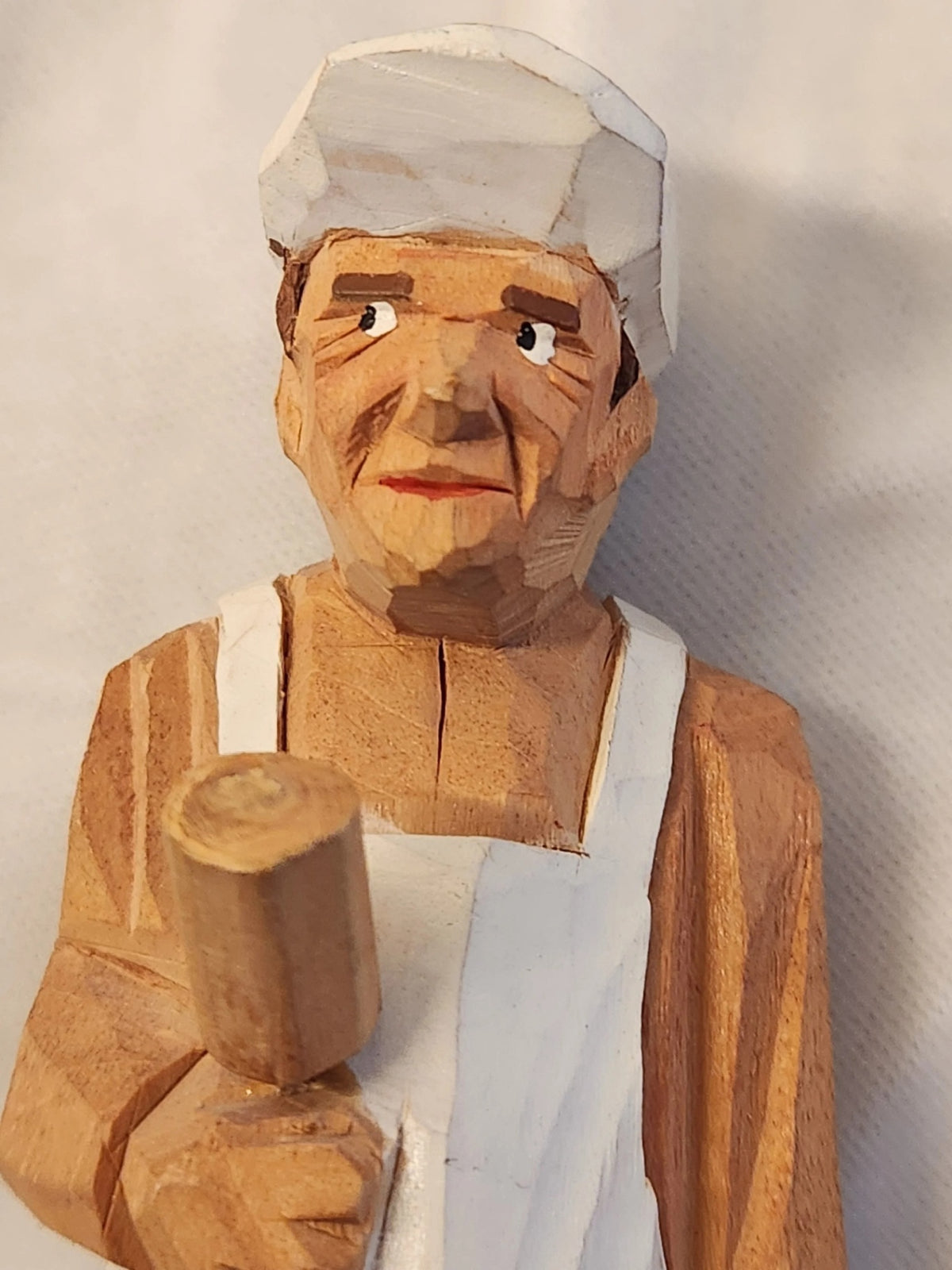 Danish Wooden Folk Art Carving of Housepainter - circa 1980