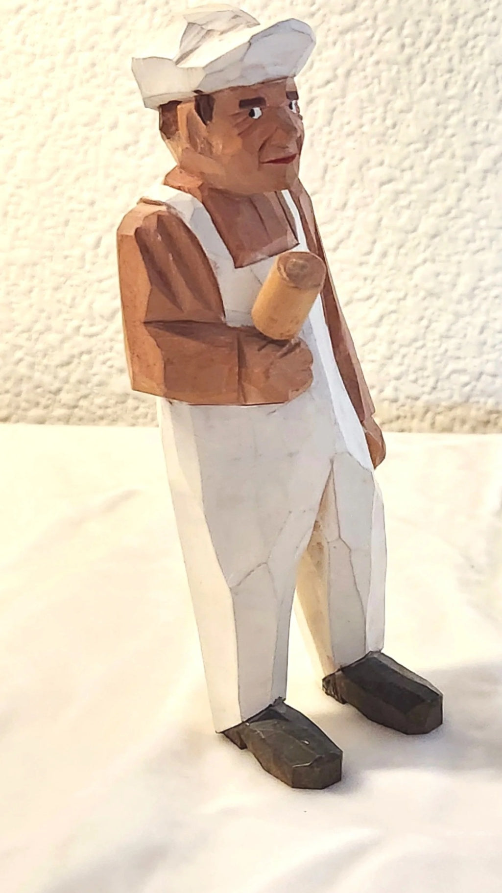 Danish Wooden Folk Art Carving of Housepainter - circa 1980
