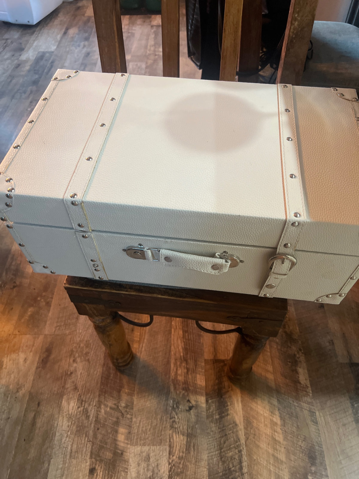 White suitcase / storage