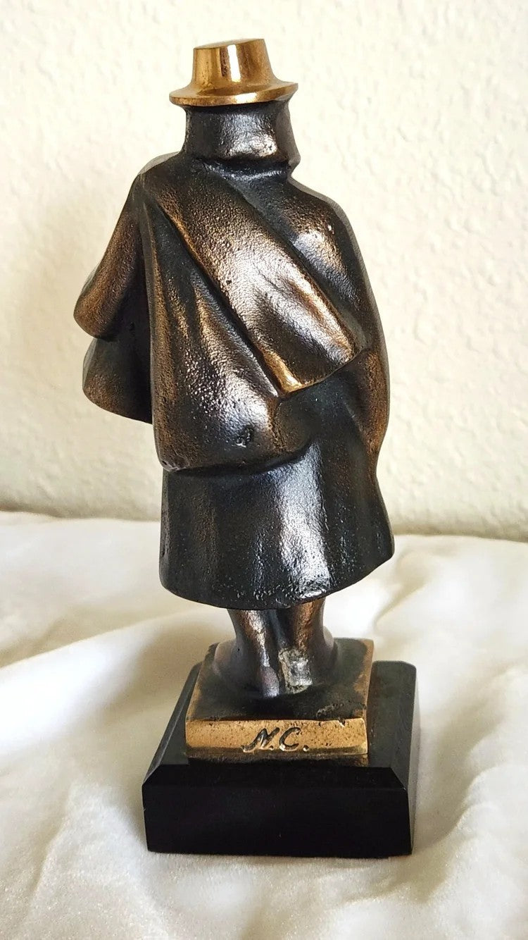 Bronze Boras Knalle Sculpture - Swedish Peddler - Nils Castegren