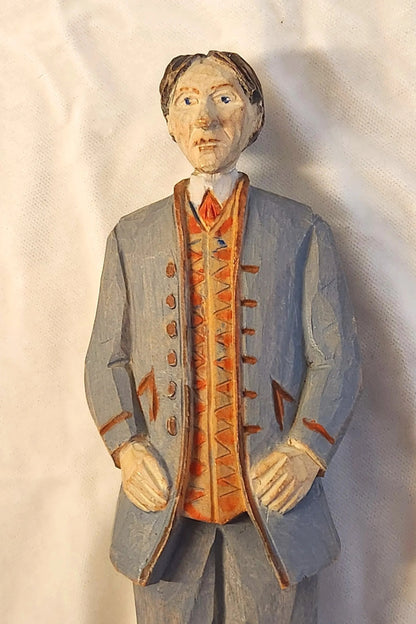 1952 Norwegian Hand Carved Folk Art, Man from Gudbrandsdal