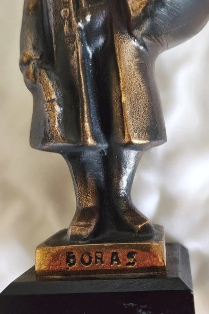 Bronze Boras Knalle Sculpture - Swedish Peddler - Nils Castegren