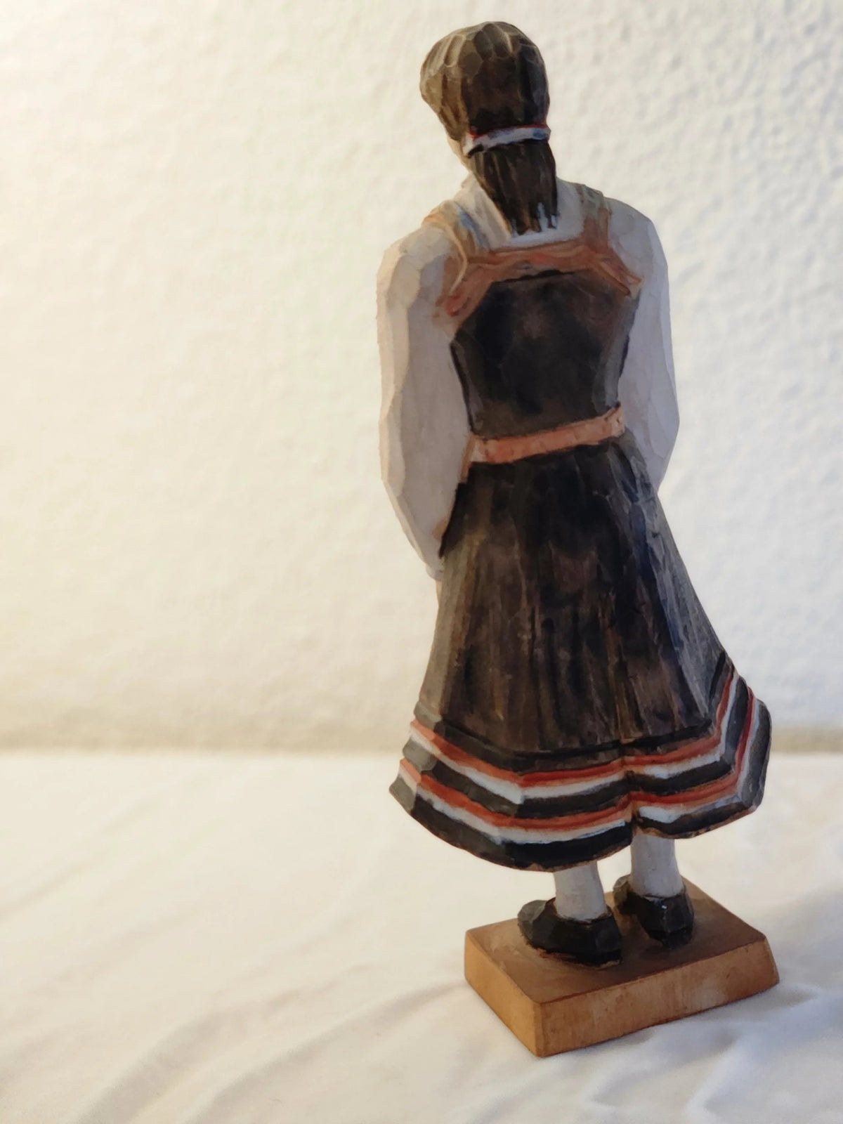 1952 Norwegian Hand Carved Folk Art, Woman from Setesdal