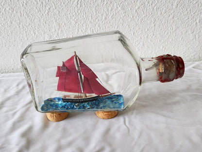 "Jolie Brise" Pilot Cutter Ship in a Bottle by Jim Goodwin
