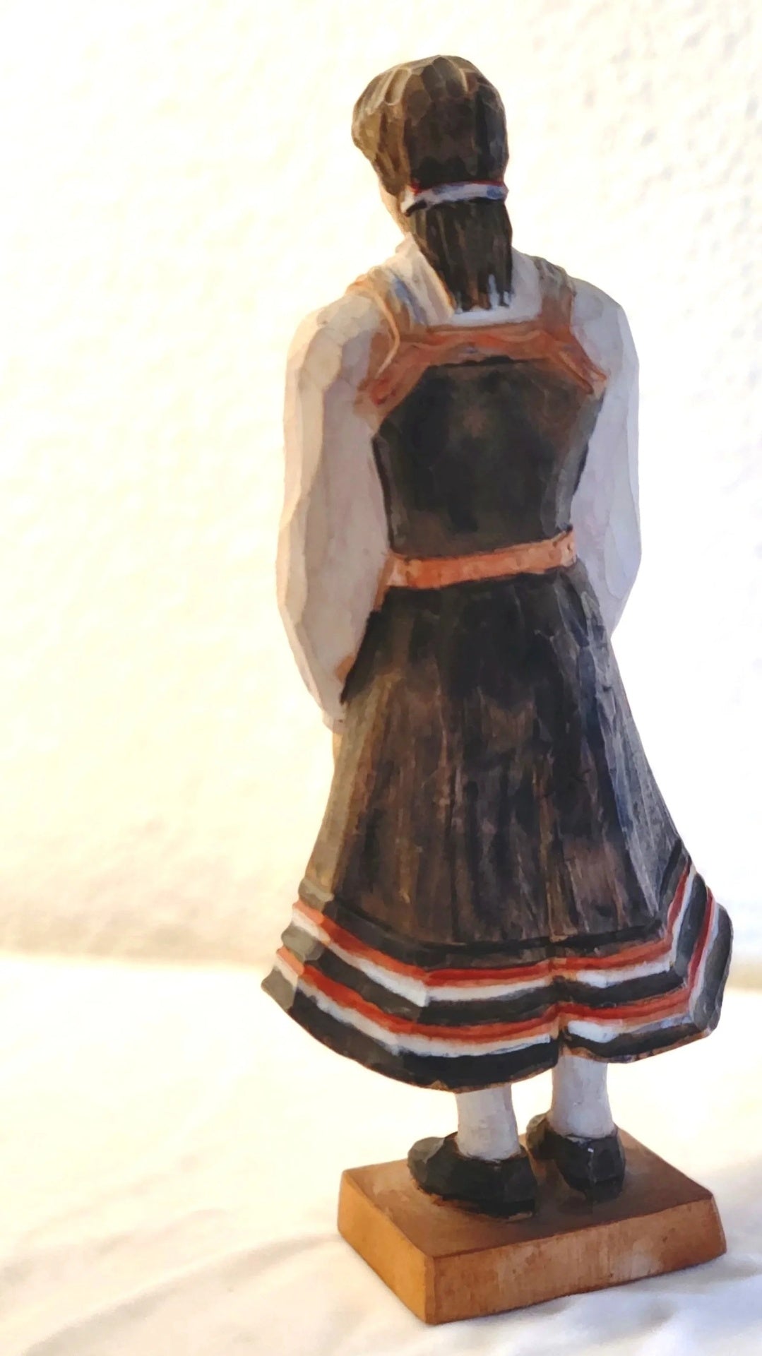 1952 Norwegian Hand Carved Folk Art, Woman from Setesdal
