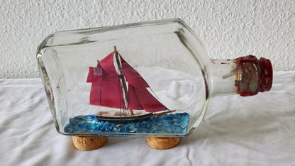 "Jolie Brise" Pilot Cutter Ship in a Bottle by Jim Goodwin