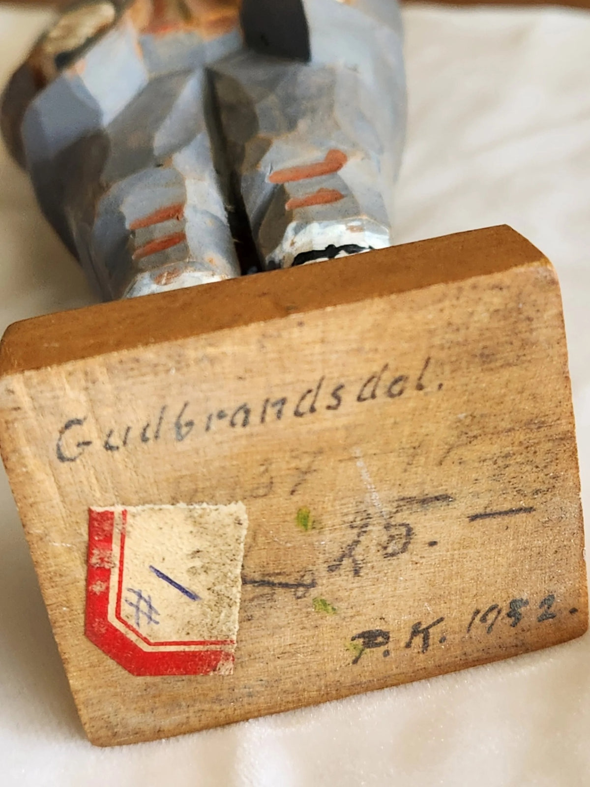 1952 Norwegian Hand Carved Folk Art, Man from Gudbrandsdal