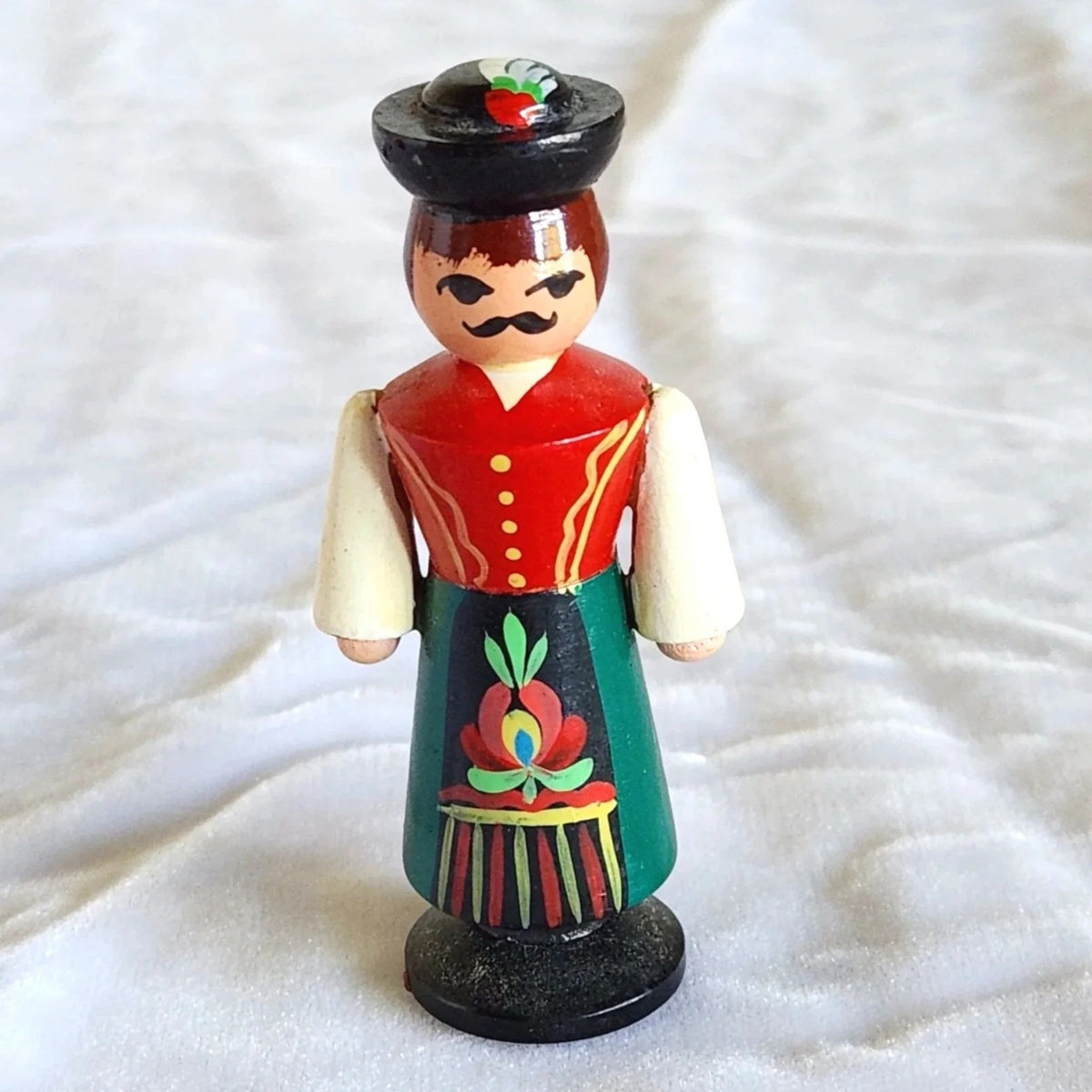 Small Hungarian Folk Art Wood Carved Man