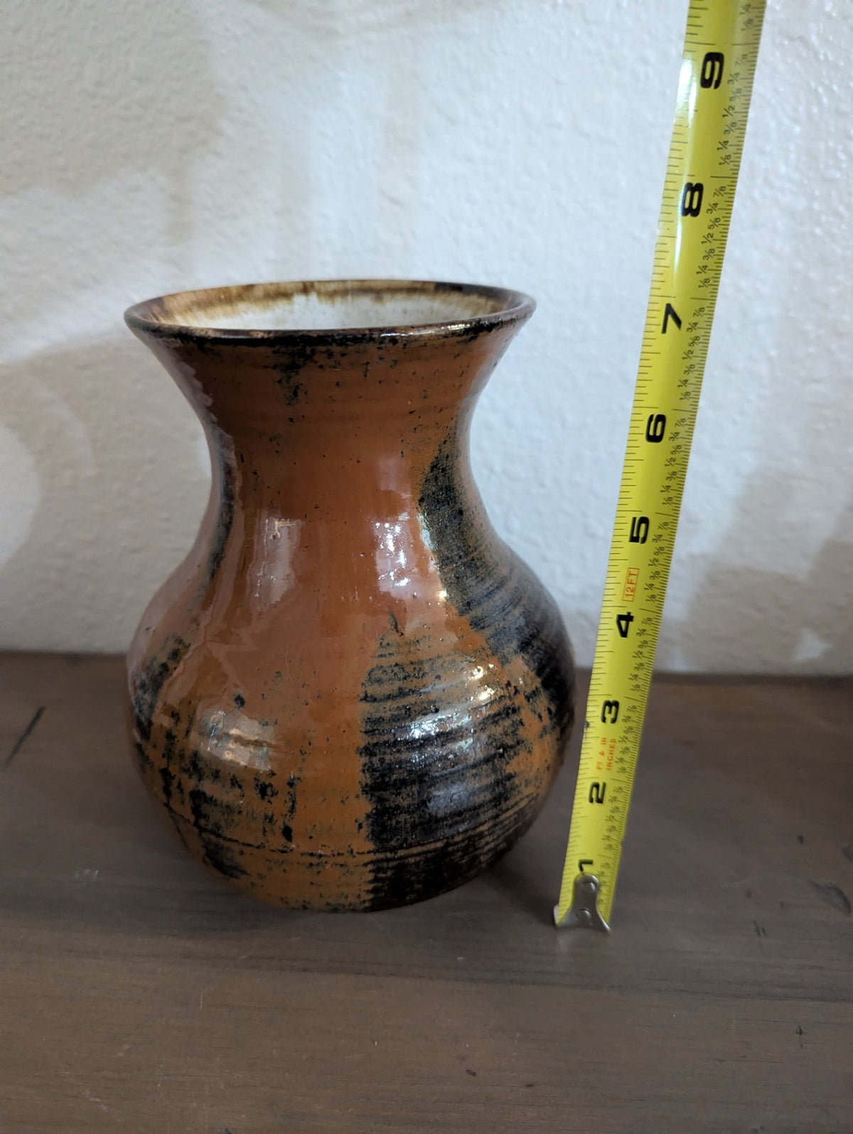 Hand Thrown Pottery Copper and deep green glaze