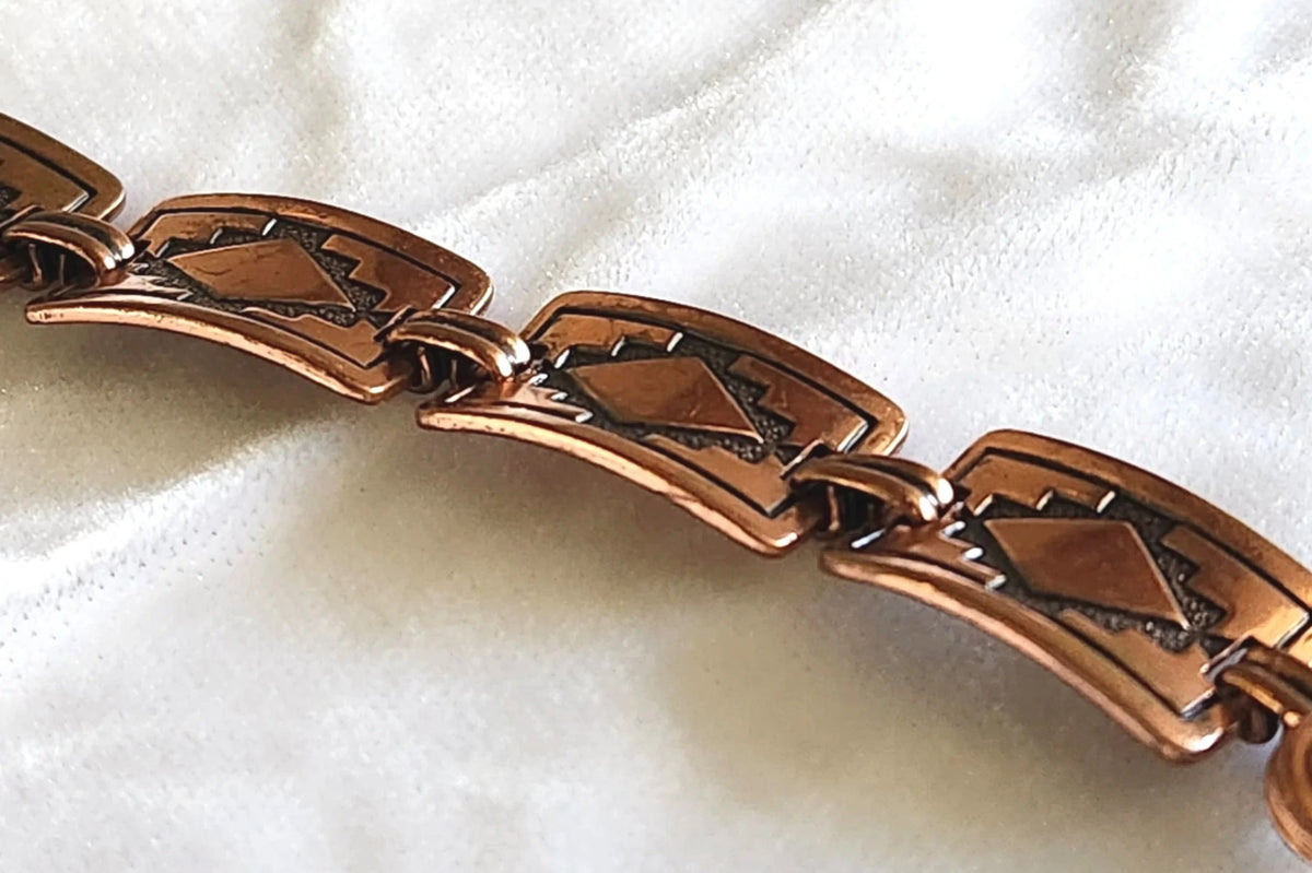 1960s Southwest Style Copper Link Bracelet