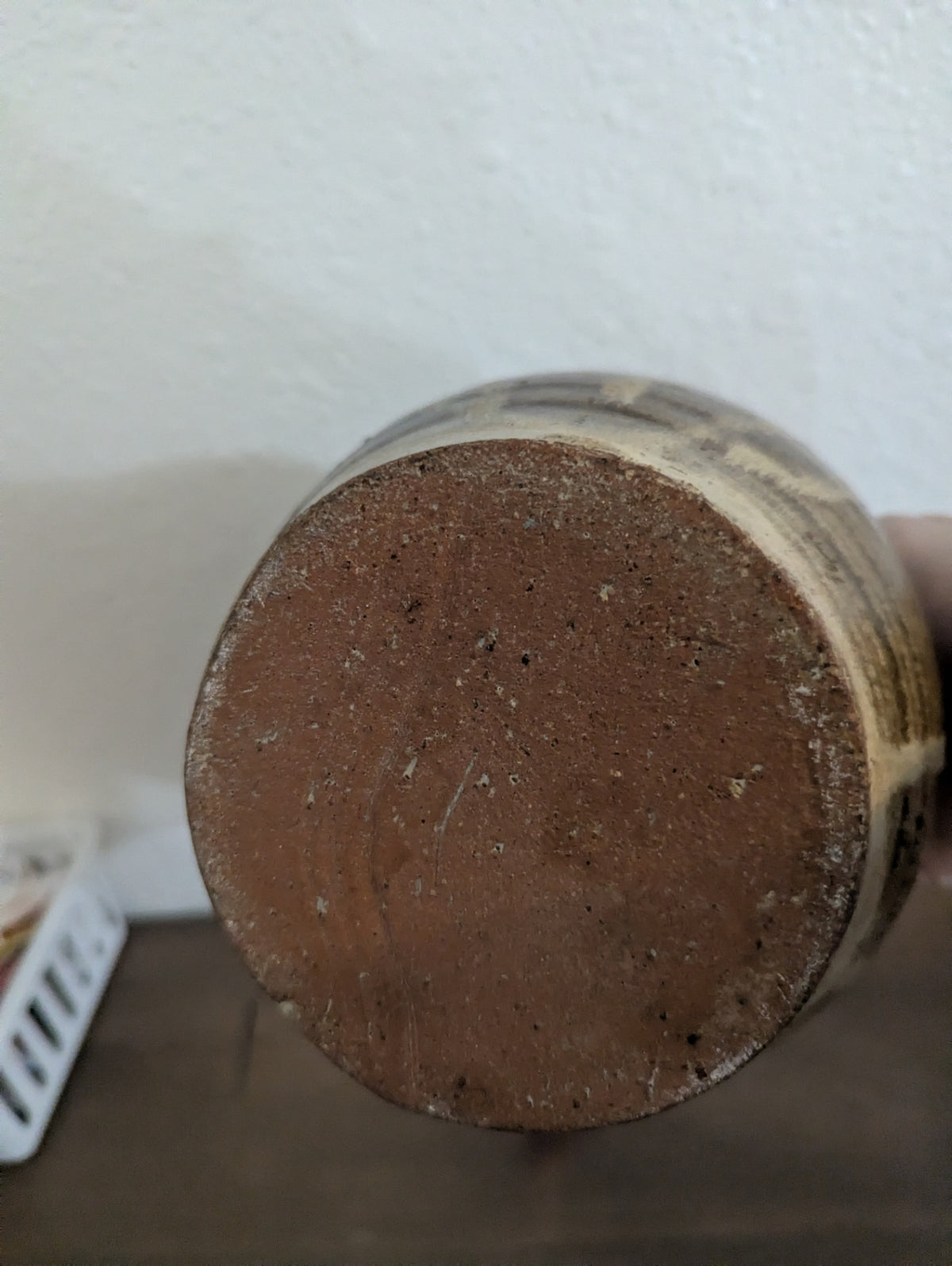 Vtg. studio Pottery Drip Glaze Earthy