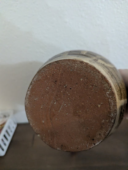 Vtg. studio Pottery Drip Glaze Earthy