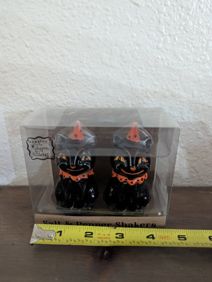 Johanna Parker Black Cat Salt & Pepper Shakers