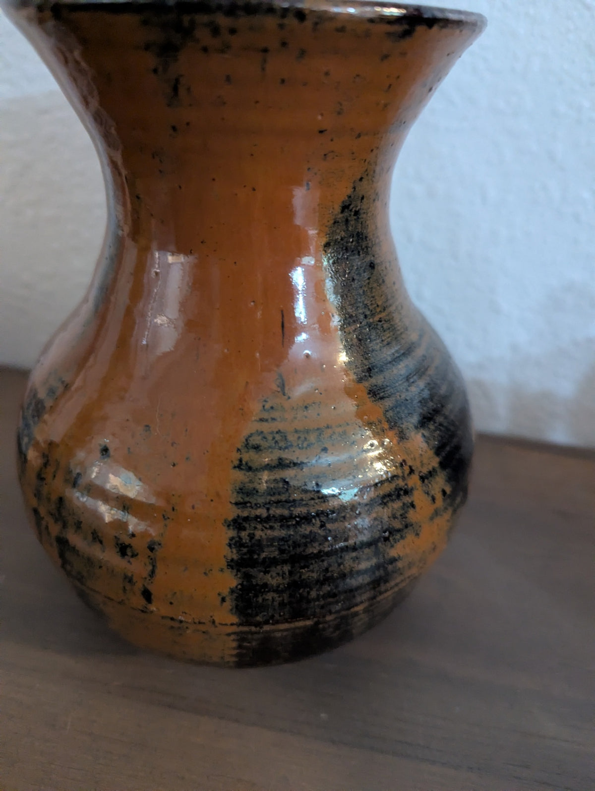 Hand Thrown Pottery Copper and deep green glaze