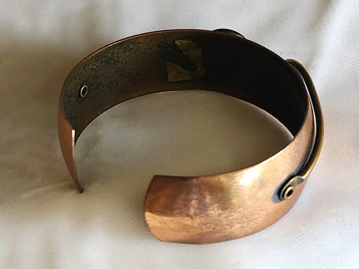 Midcentury Copper Cuff Bracelet