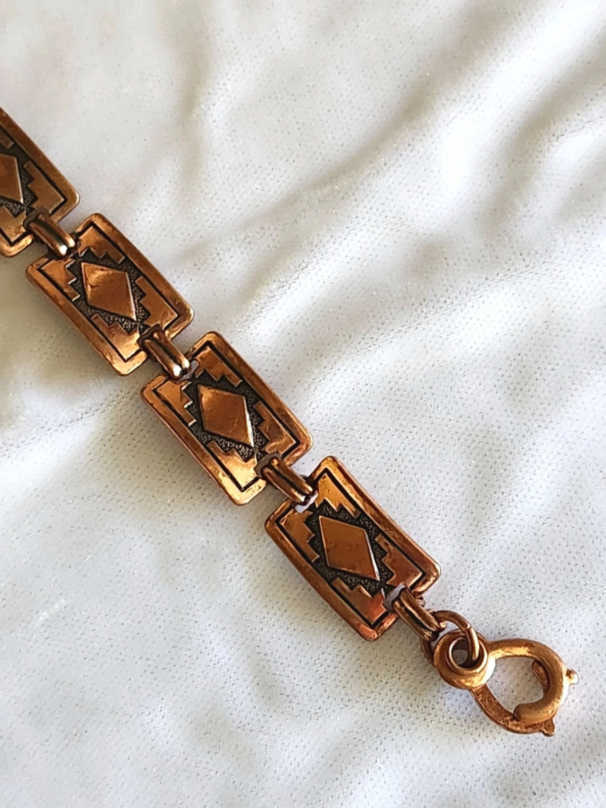 1960s Southwest Style Copper Link Bracelet