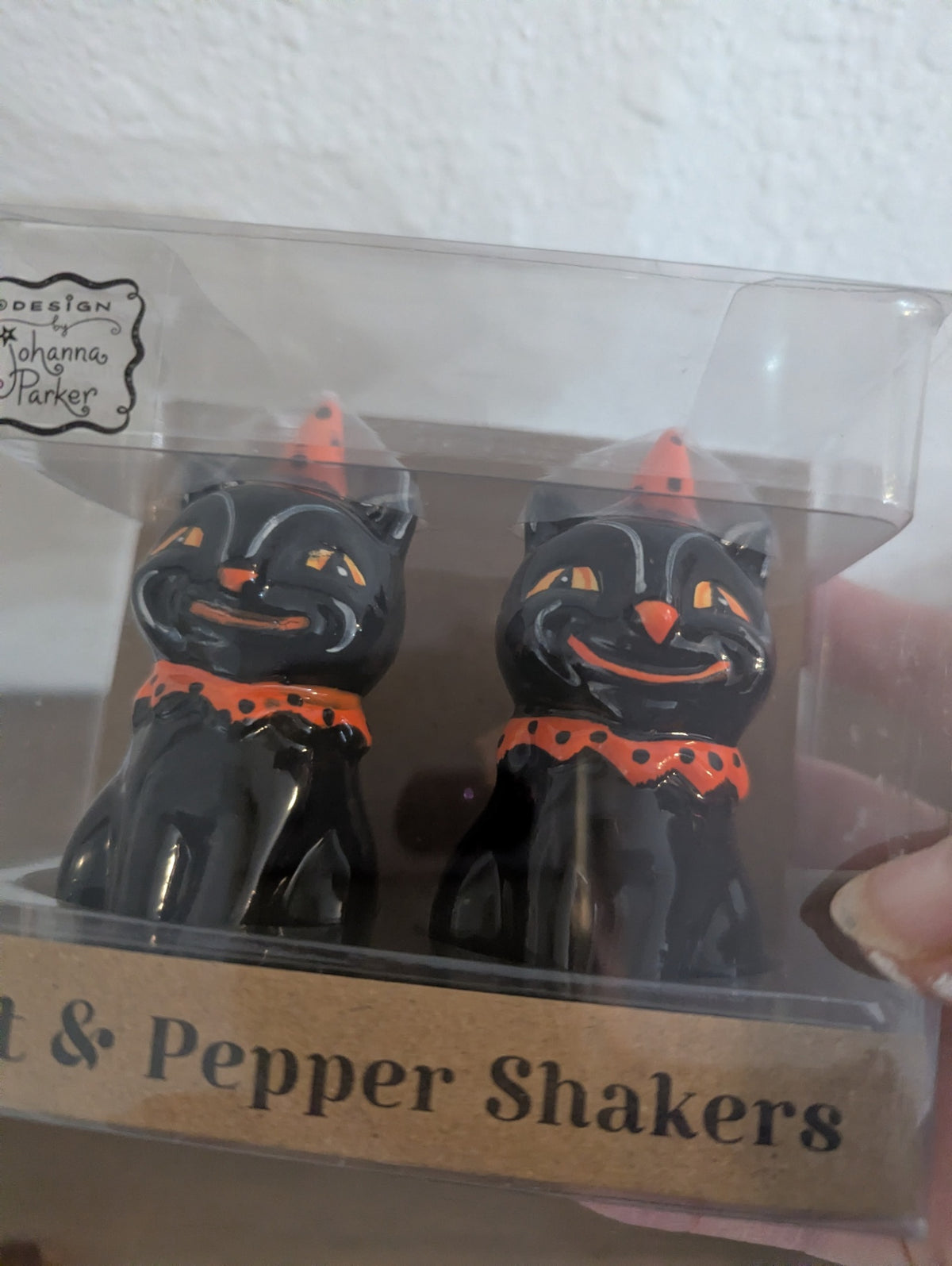 Johanna Parker Black Cat Salt & Pepper Shakers