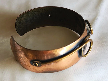 Midcentury Copper Cuff Bracelet