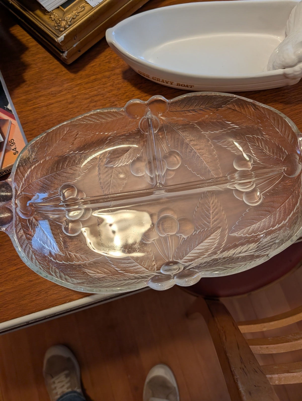 Vintage Mikasa Cherries Divided Dish