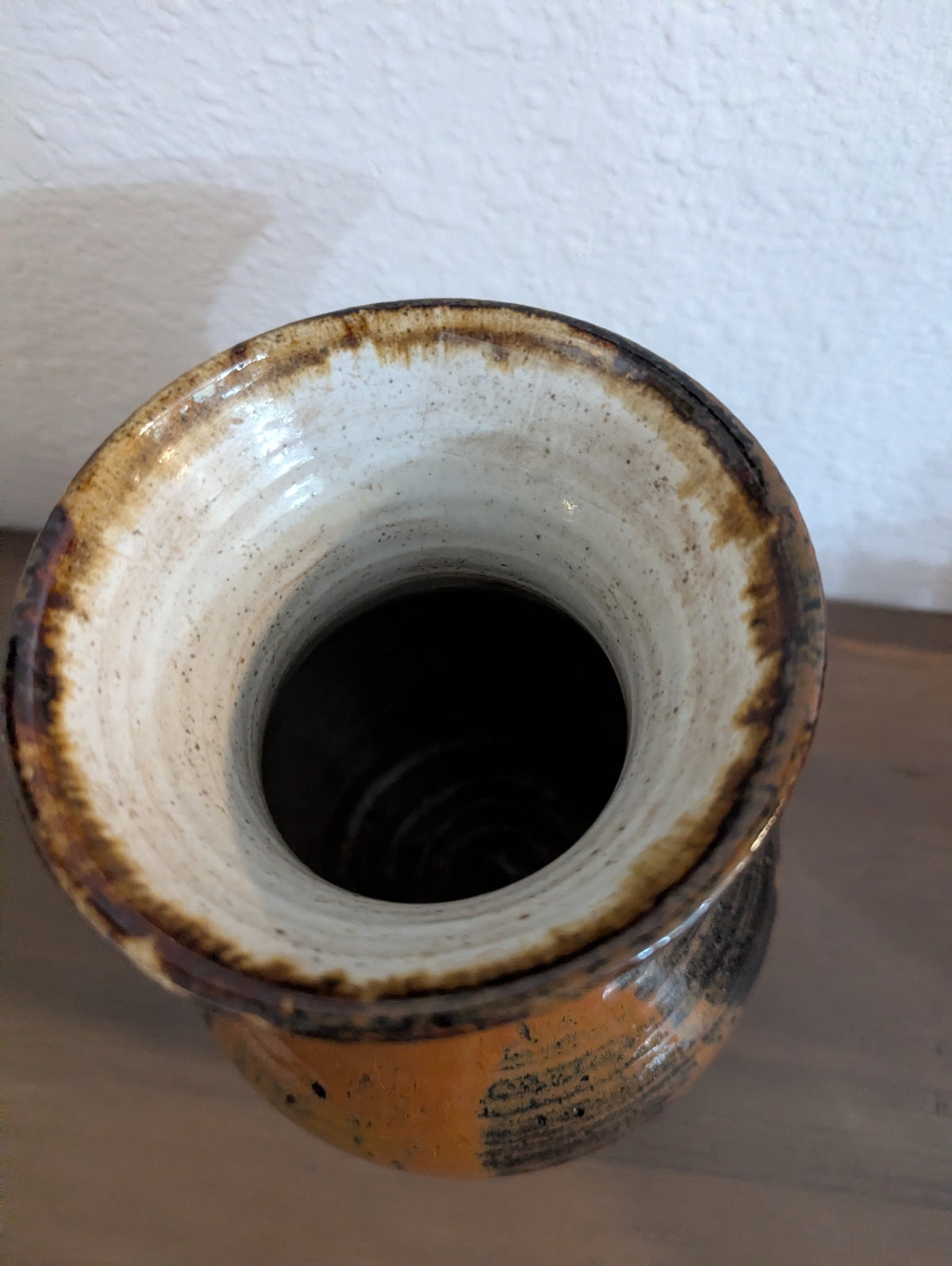Hand Thrown Pottery Copper and deep green glaze