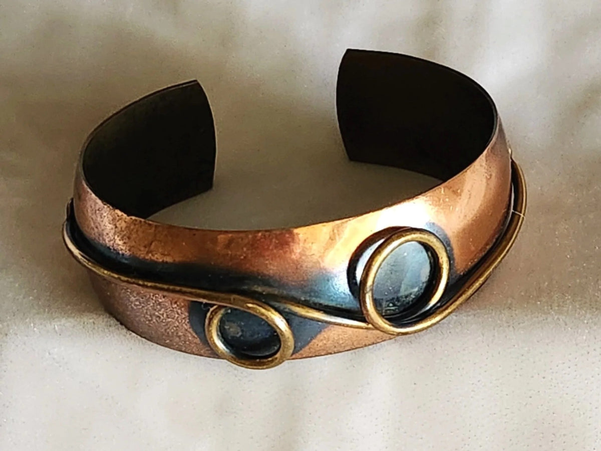 Midcentury Copper Cuff Bracelet