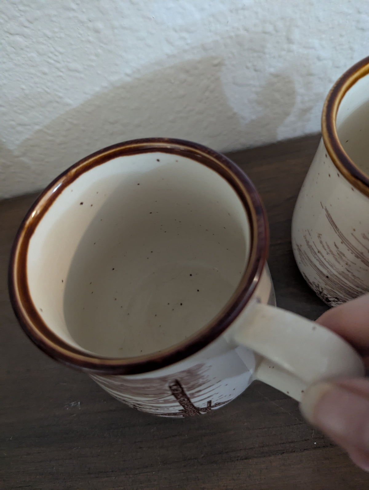 1980 Pair of Enesco "Sky & Plains" Mugs