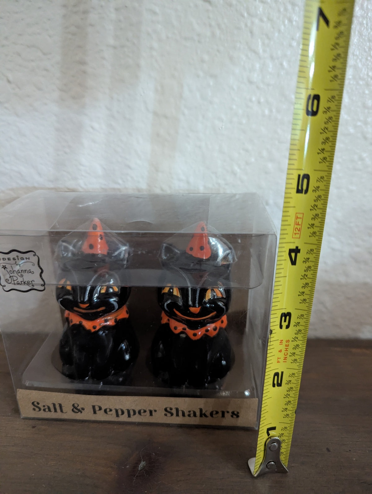 Johanna Parker Black Cat Salt & Pepper Shakers