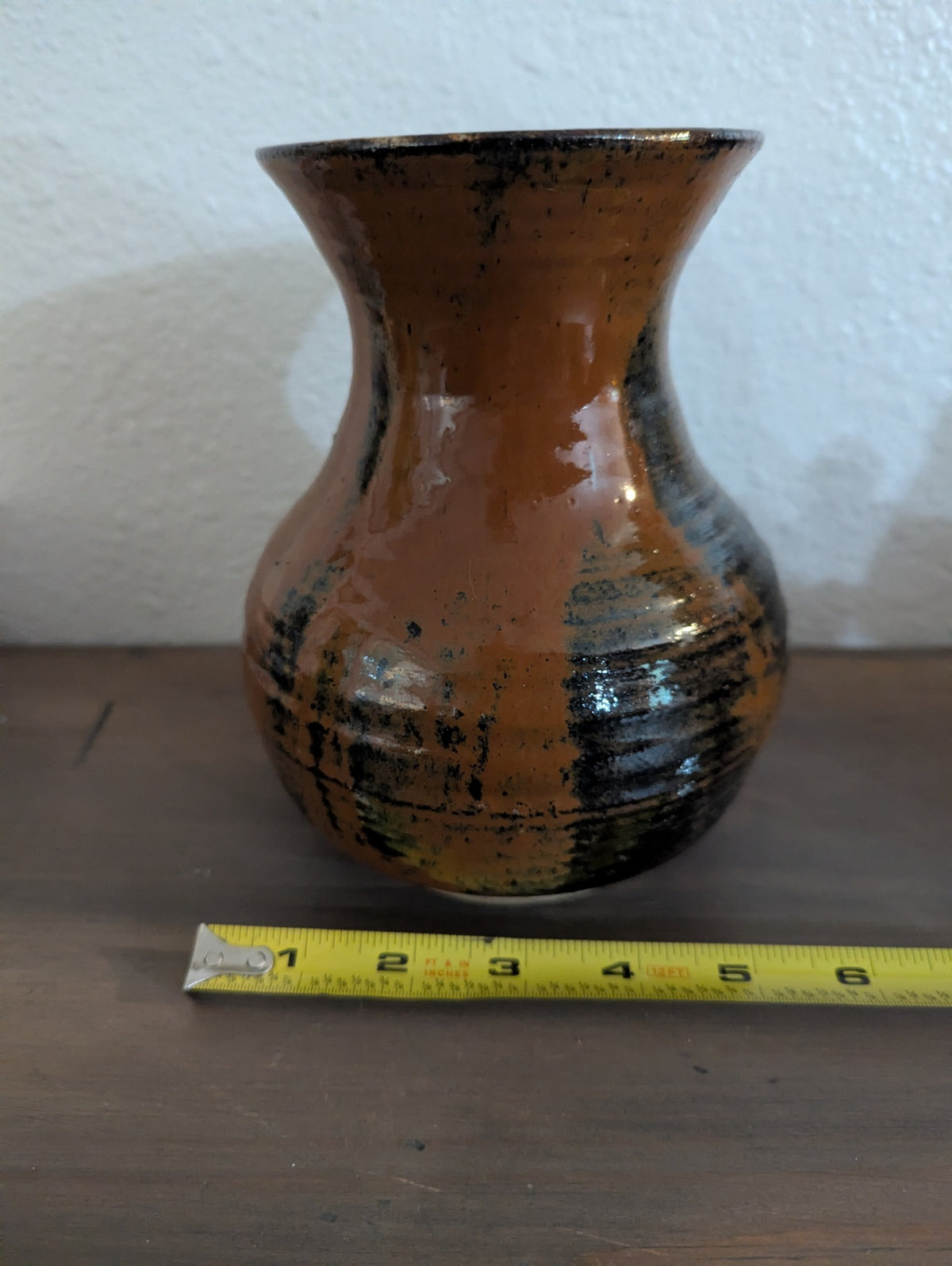 Hand Thrown Pottery Copper and deep green glaze