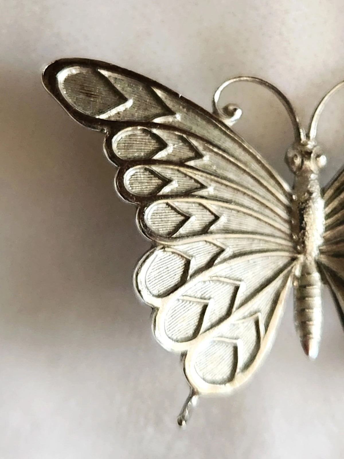 Midcentury Beau Sterling Butterfly Brooch