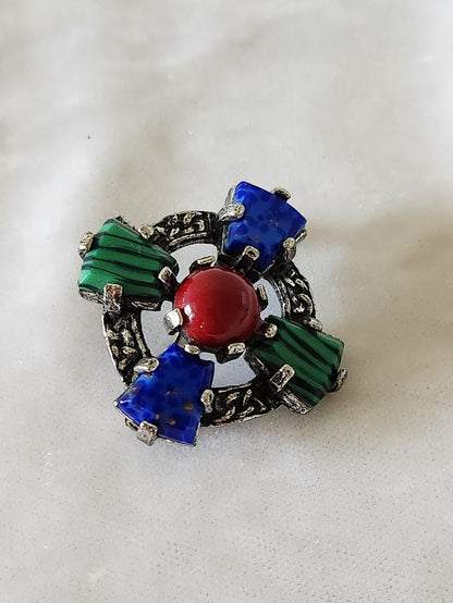Miracle Scottish Pebble Style Brooch