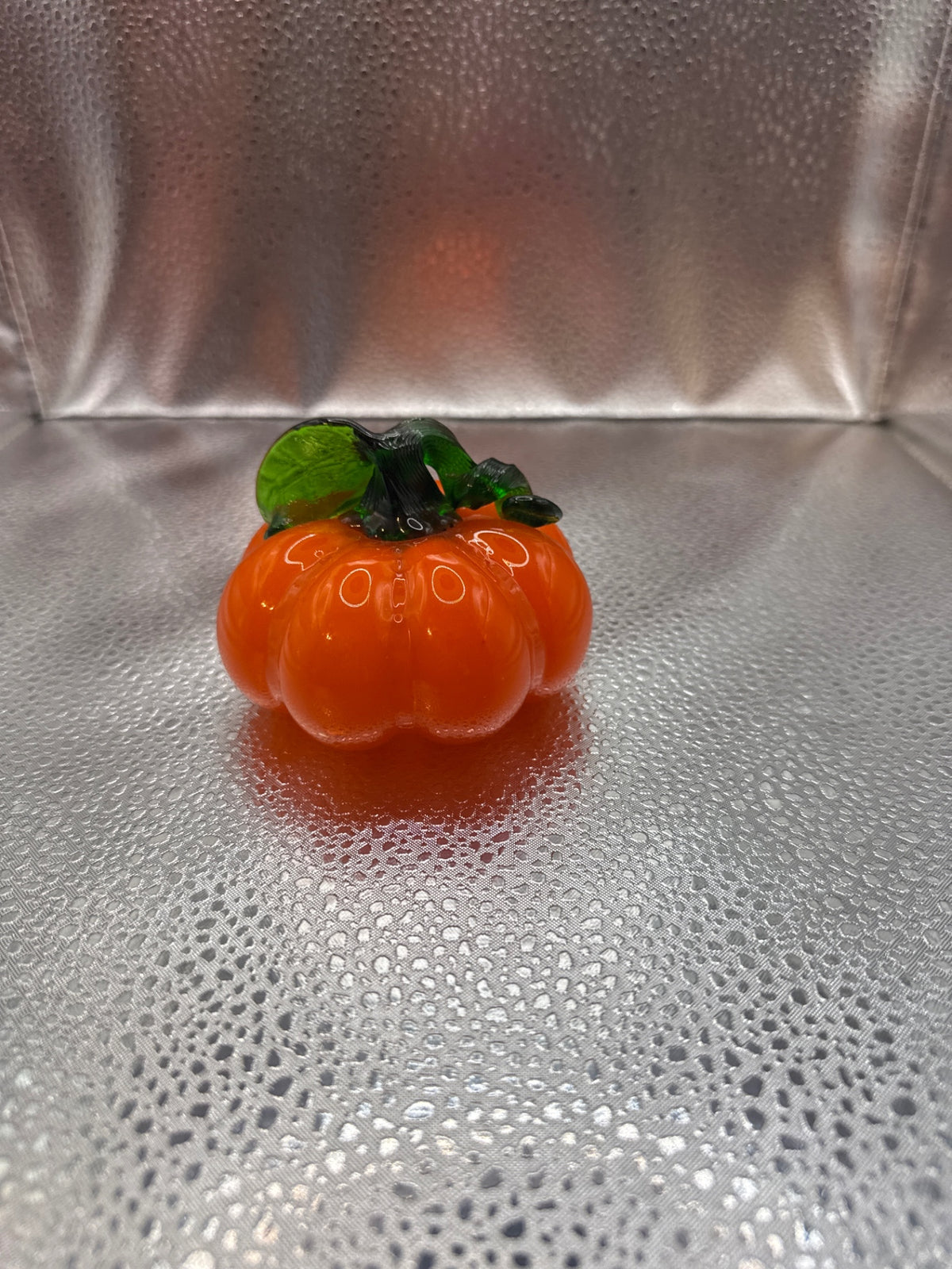 Blown glass pumpkin