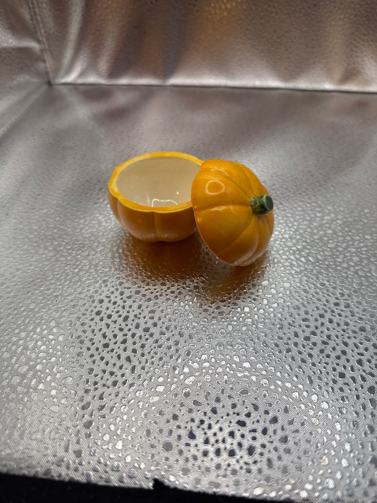 Mini pumpkin trinket dish
