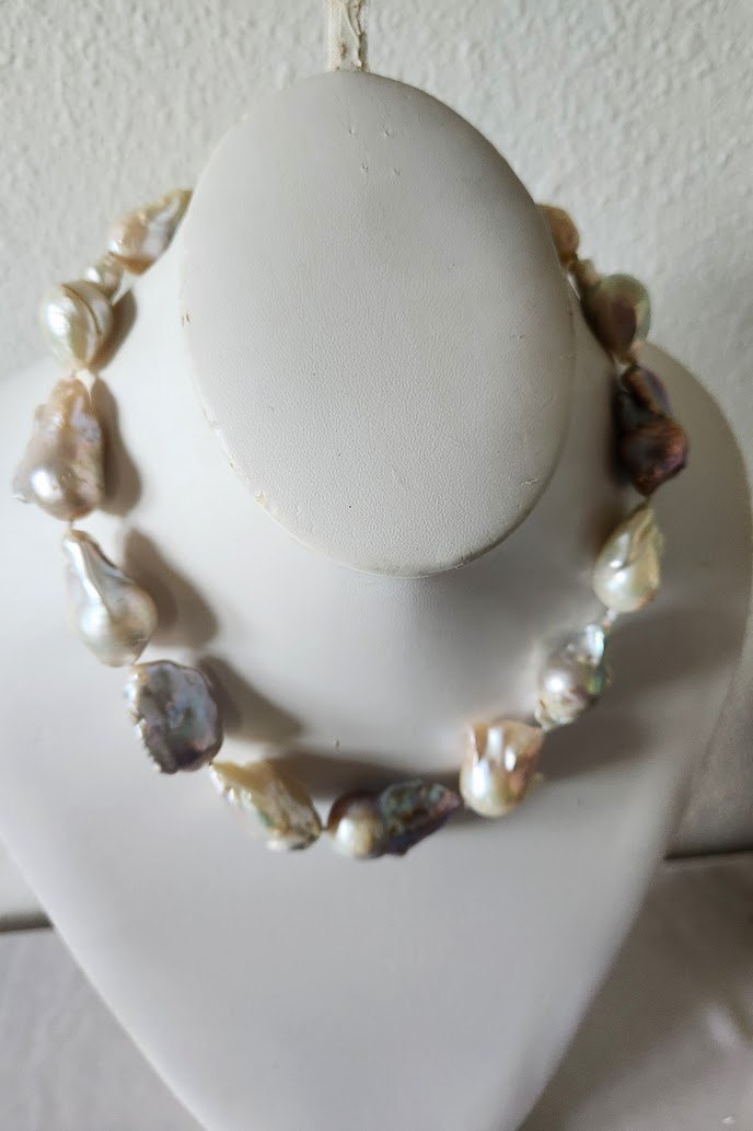 Huge Baroque Freshwater Pearl Necklace