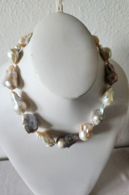 Huge Baroque Freshwater Pearl Necklace