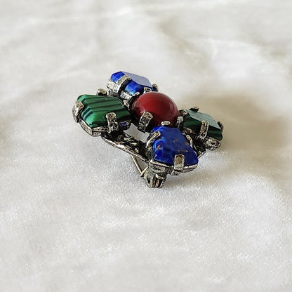 Miracle Scottish Pebble Style Brooch