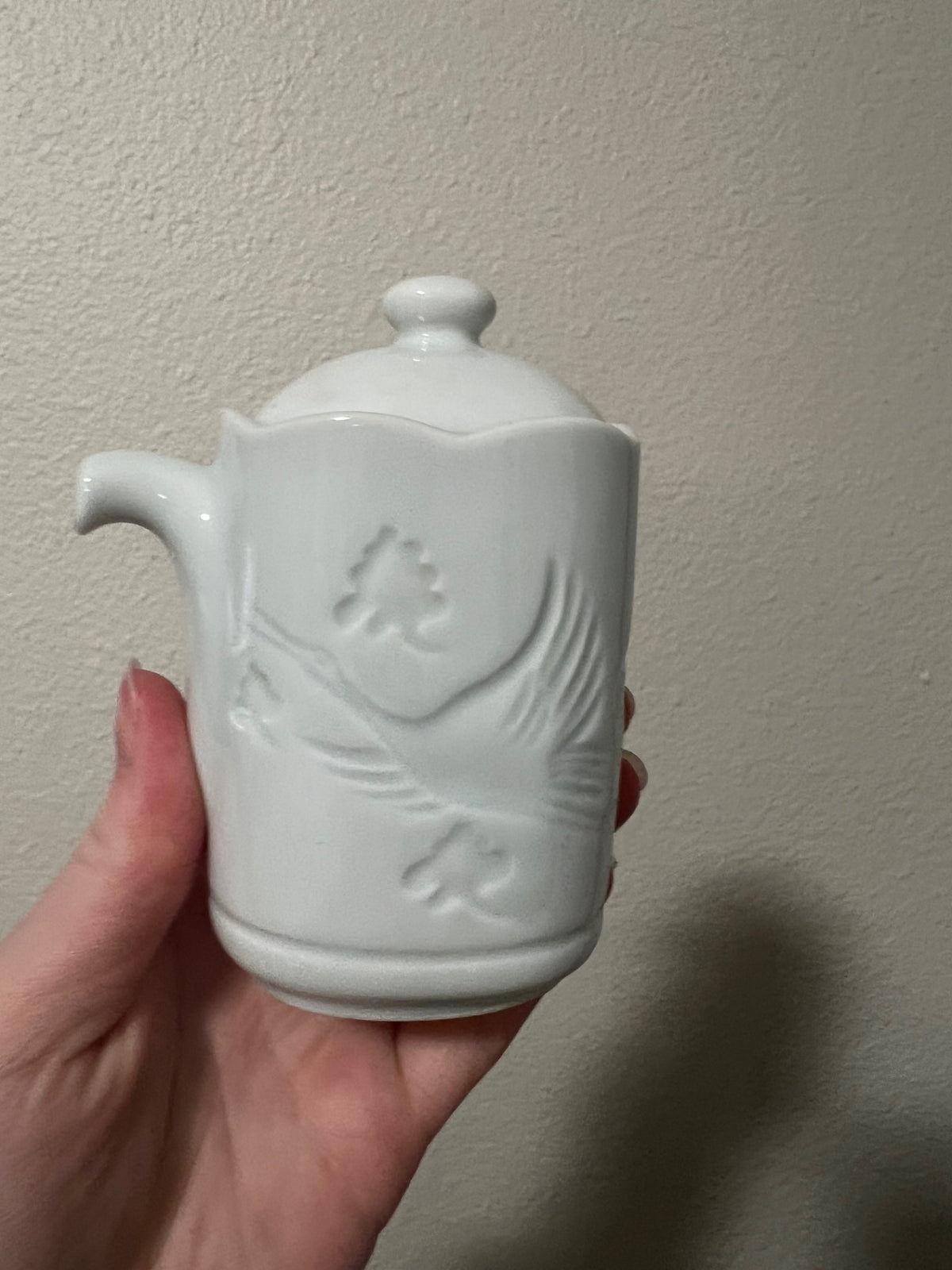 Vintage Japanese Celadon Creamer/Soy Sauce Pot