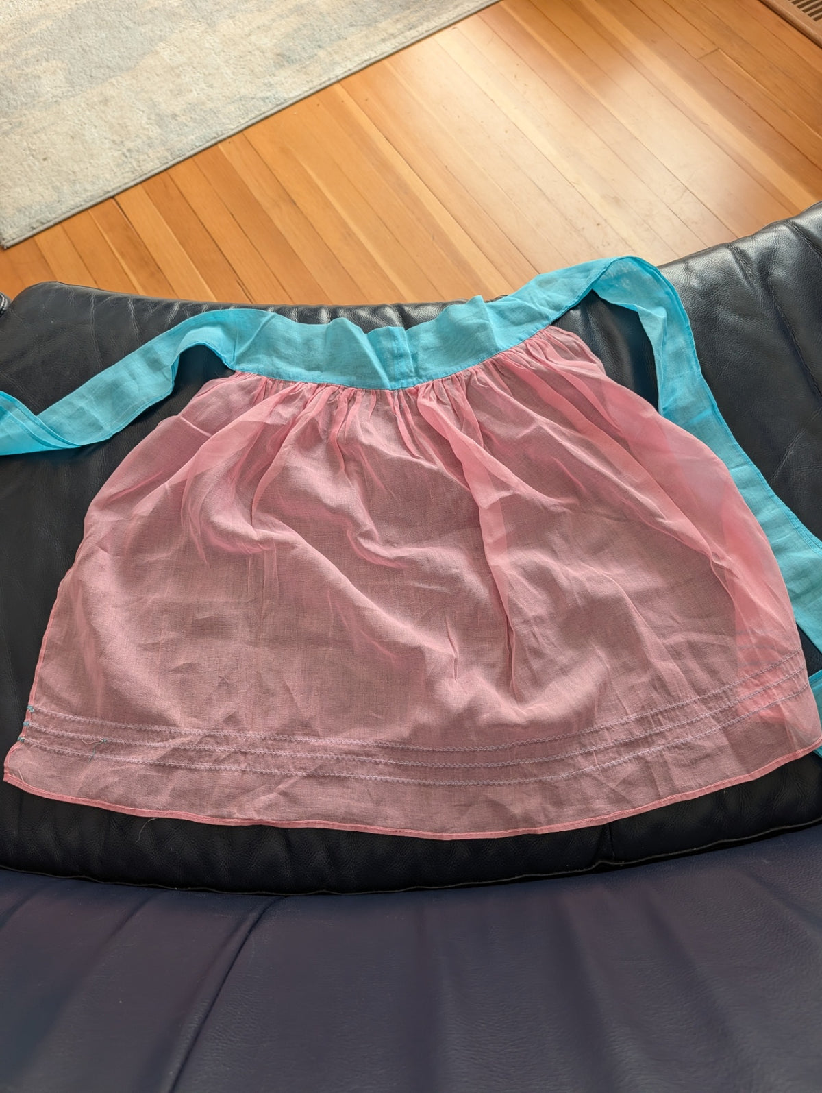 Vintage Pink and Aqua Hostess Apron