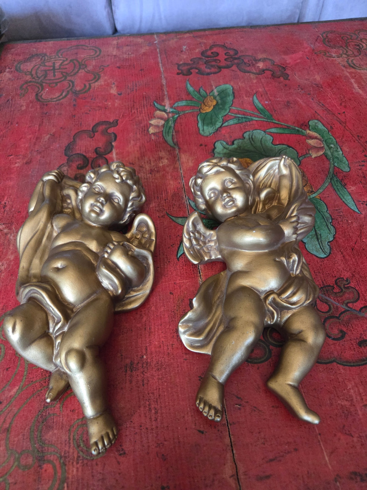 Two mid century cherubs