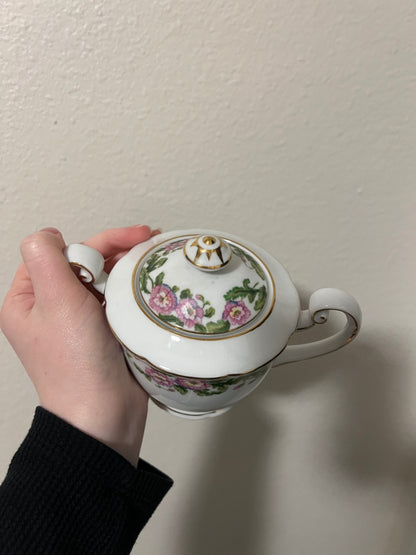 Vintage Toyo Toki Kaisha Gloria Pattern Sugar Bowl