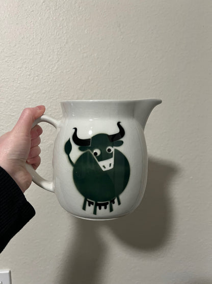 Vintage/MCM Arabia Finland Bull Pitcher
