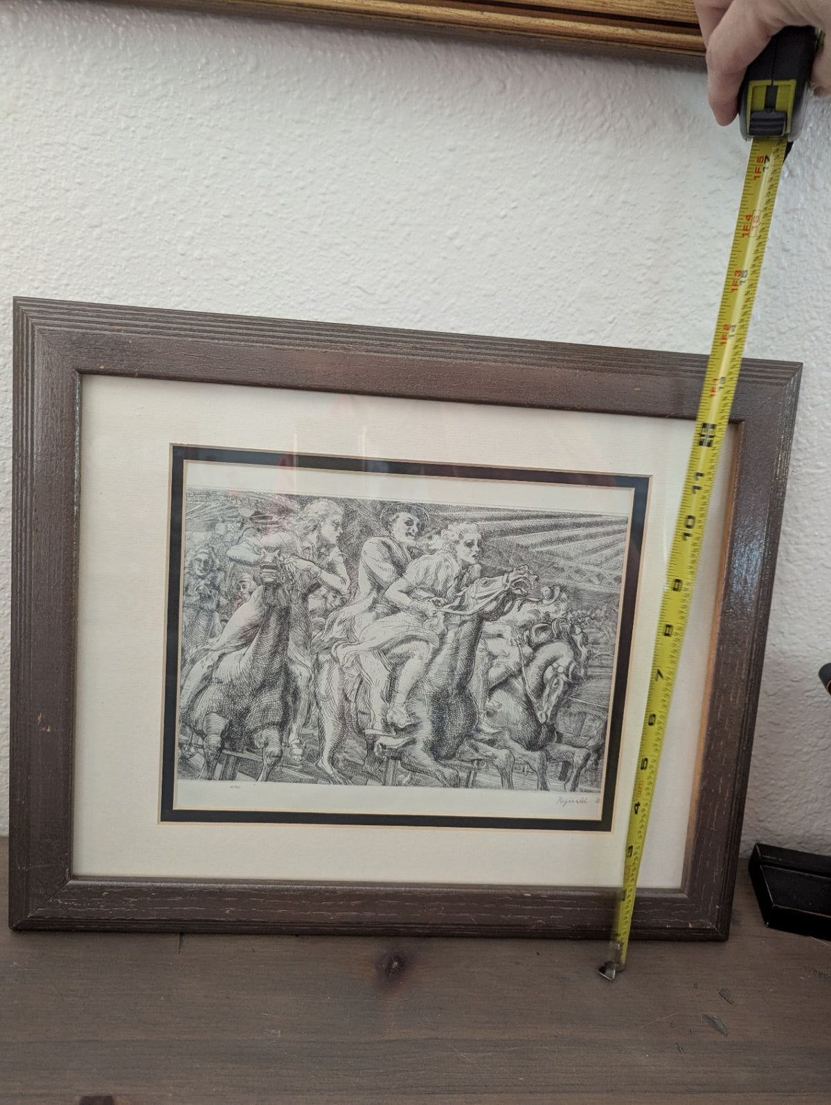 Vtg. Sketched Frantic Ride at the Fair Rginald