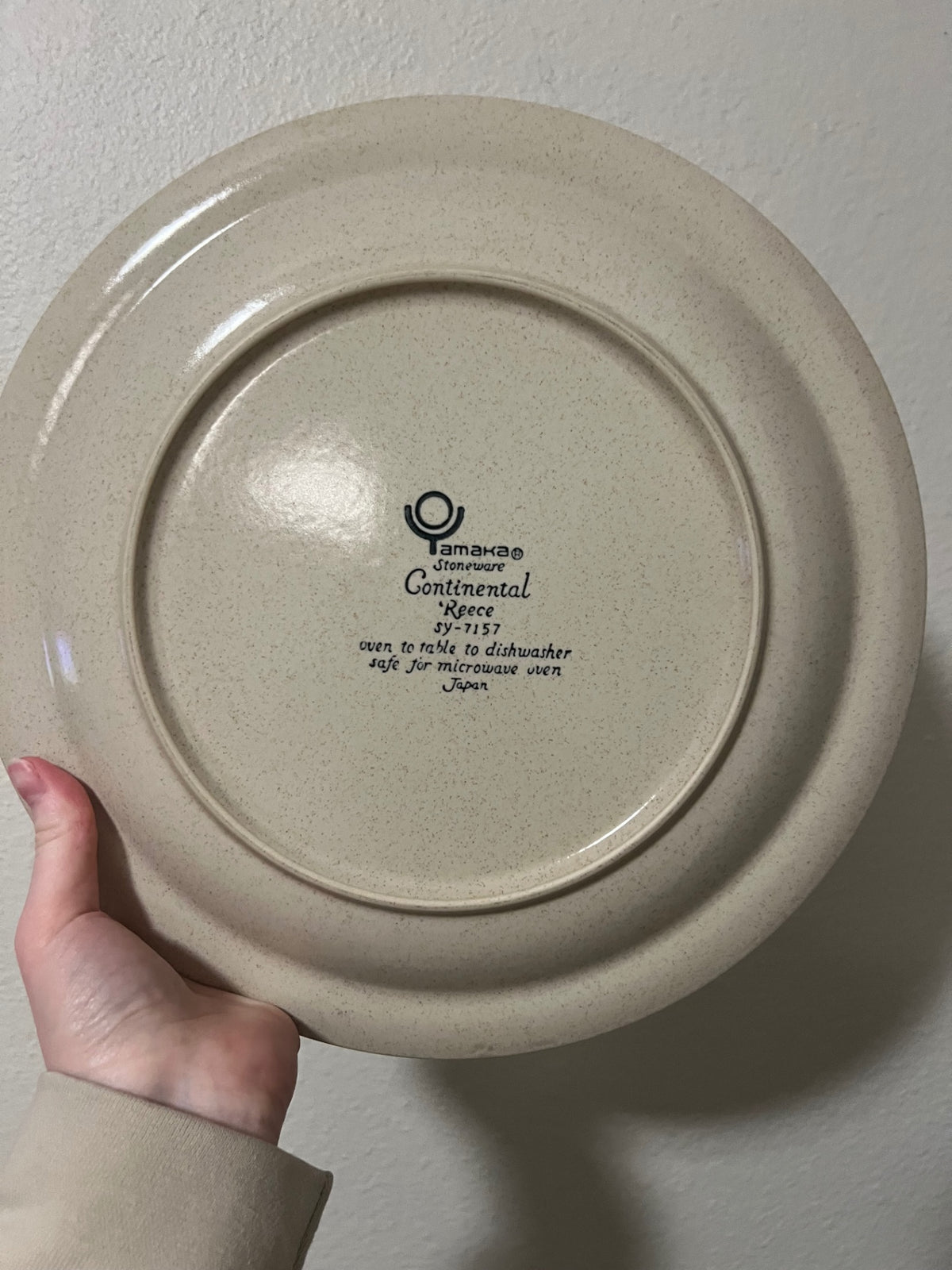 Vintage Yamaka Stoneware Continental Reese Plate