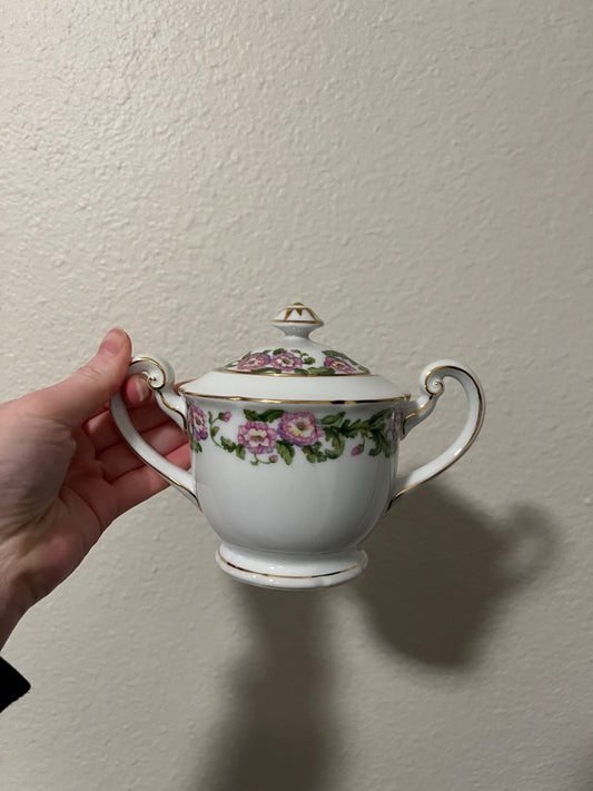 Vintage Toyo Toki Kaisha Gloria Pattern Sugar Bowl