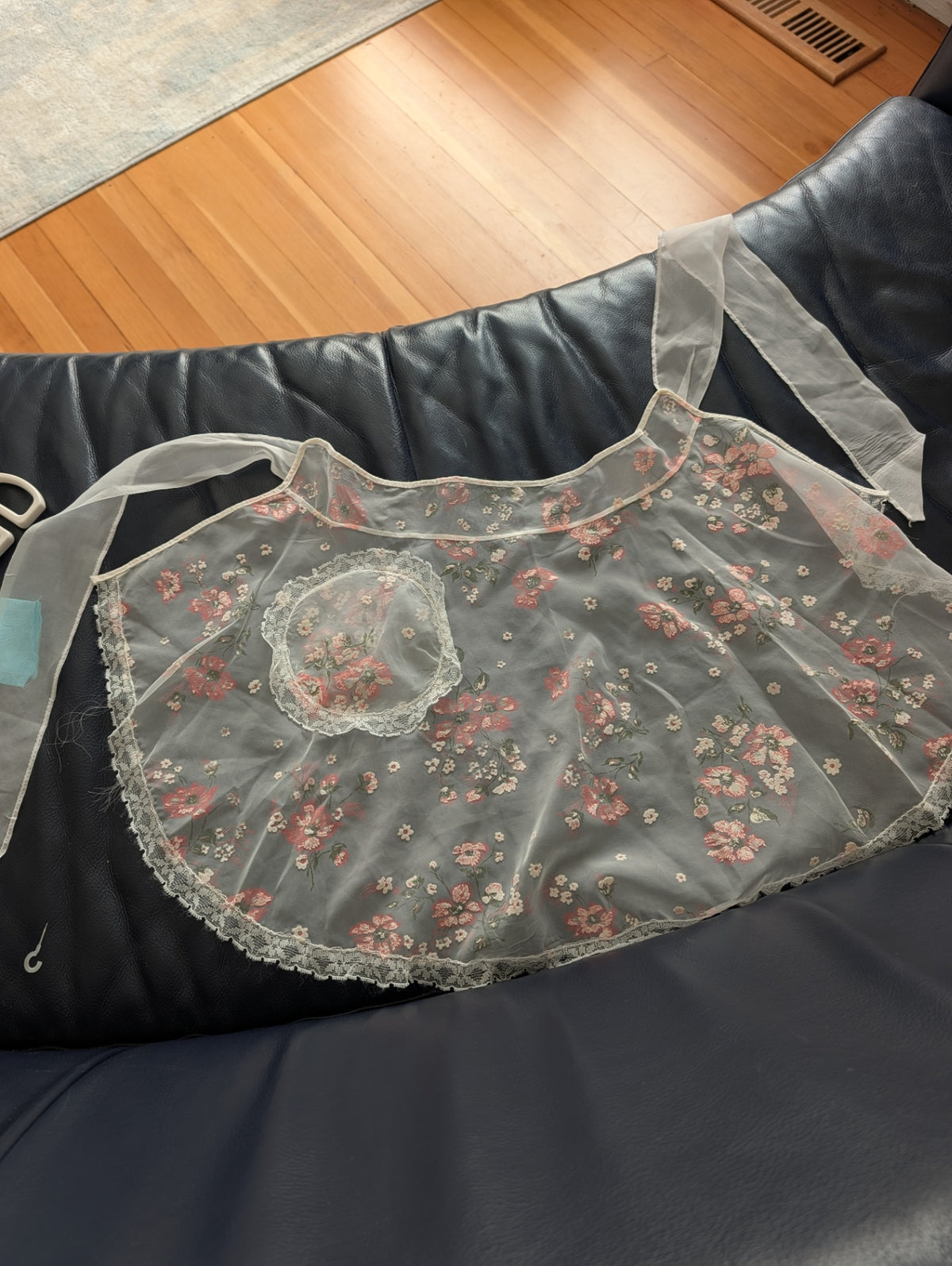 Vintage Sheer Organza Hostess Apron