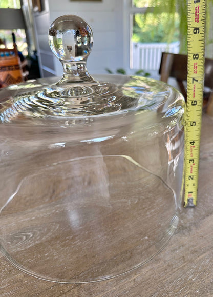 vintage glass Cake dome cloche