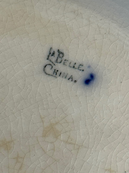 La Belle china flow blue platter 