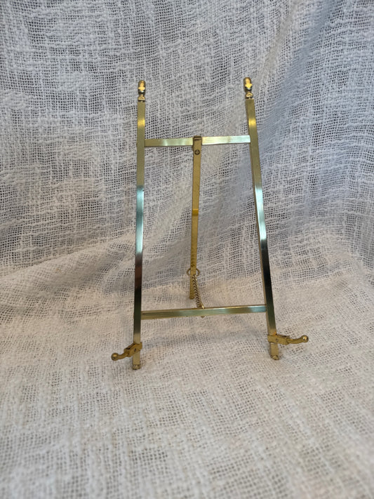 1970s Mid-Century Modern Miniature Brass Easel