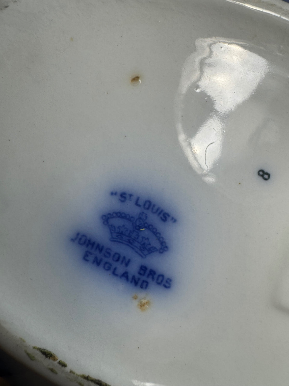 Johnson Bro flow blue covered tureen 