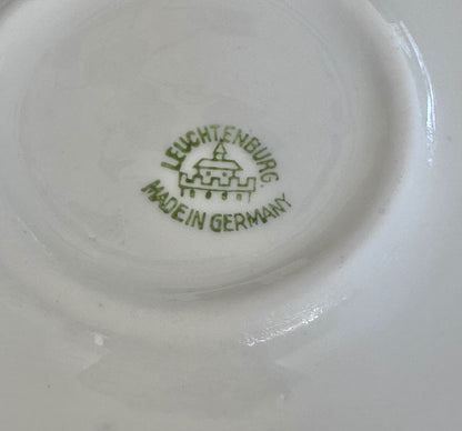 Antique Leuchtenburg Germany ABC. porcelain Childs bown Crisp 